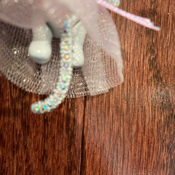 NWT Betsey Johnson cat ballerina fairy cat pink tutu necklace - Picture 8 of 13